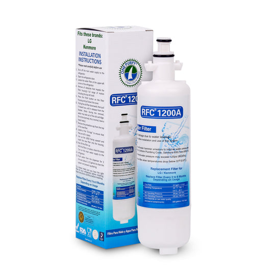 OnePurify RFC1200A Refrigerator Water Filter Replacement for LG LT700P, Kenmore Elite 9690, 46-9690 ADQ36006101, ADQ36006102, CLCH106, LFX28968ST LFXS29626S LFXS30766S LFX31925ST LFX31945ST